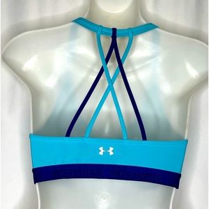 Clearance💥 Under Armour Blue Sports Bra Sz S Bin A
